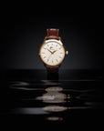 Færder Fyr - Brun skinnreim - 43mm
