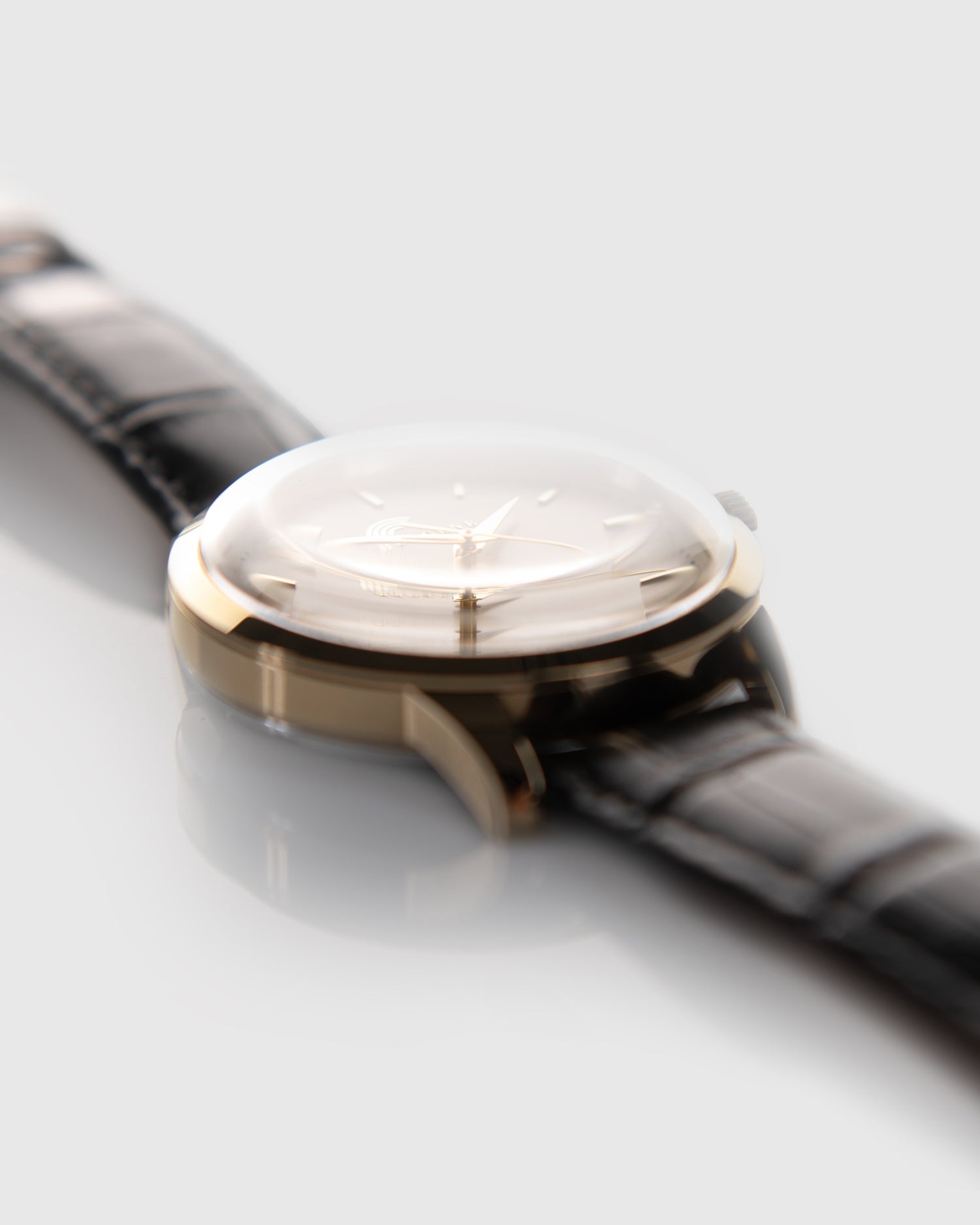 Færder Fyr - Brun skinnreim - 43mm